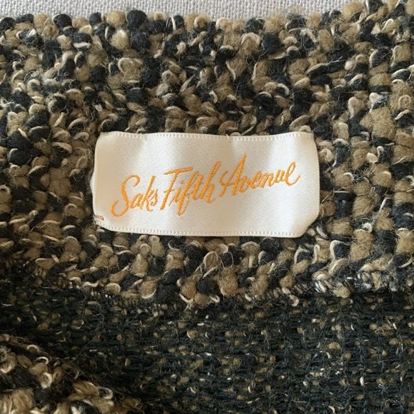 NWT Vintage 60s Saks Fifth Ave Classic Jacket Nubby Knit Blazer Open Front - Picture 12 of 12